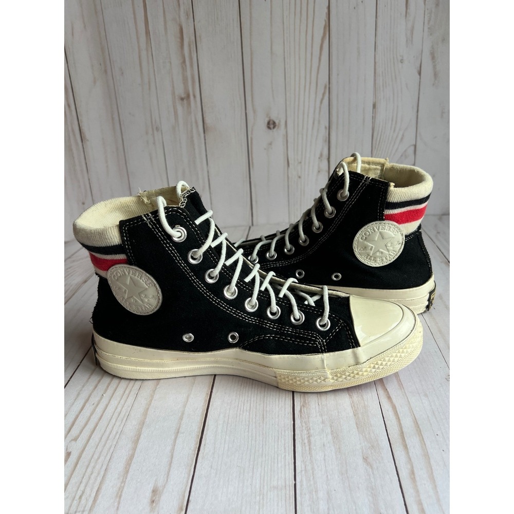 Converse Chuck Taylor All Star Tube Sock Wool Black Red High Top Unisex M7 W9